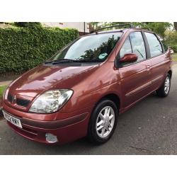 RENAULT MEGANE SCENIC 1.6 FIJDI 2002 HALF LEATHER FULL HISTORY CAMBELT CHANGED TWICE