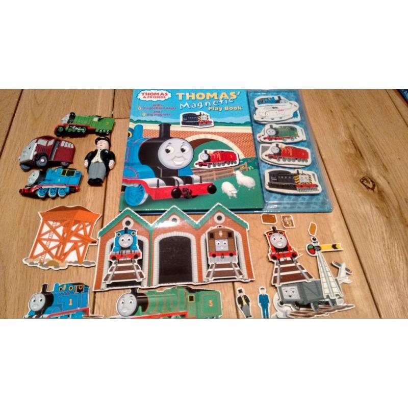 Thomas the Tank Engine books and magnets