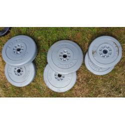 Weight bench and weights