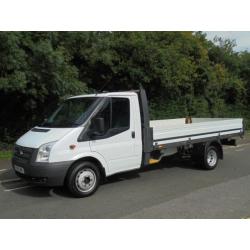 2012 62 FORD TRANSIT T350 2.2TDCI 100BHP LWB 13FT 6IN DROPSIDE TRUCK DIESEL