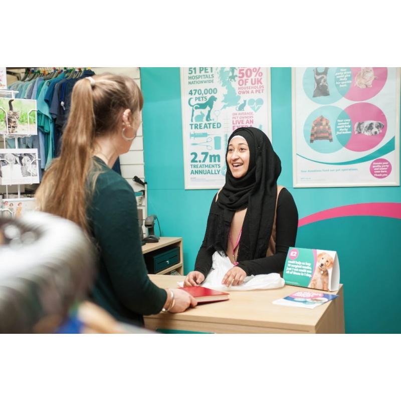 Volunteer Retail Assistants - PDSA Shop Cotteridge