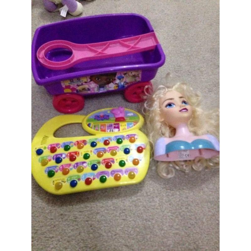 Selection of girls toys