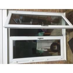 Pre cut Double Glazed Patio Door Window for Cat Flap