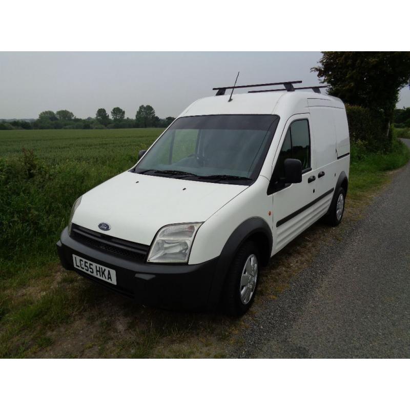 Transit Connect 220L Hi Top DIESEL Van 2005 (55) White with towbar and Roof Rails