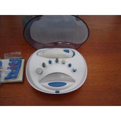 Manicure and Pedicure set with 7 interchangeable attachments