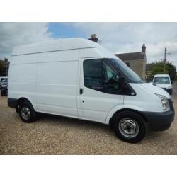 2010 60 FORD TRANSIT T350 MWB HIGH ROOF 2.4 TDCI 115 BHP WITH AIR CON 61680 MIL