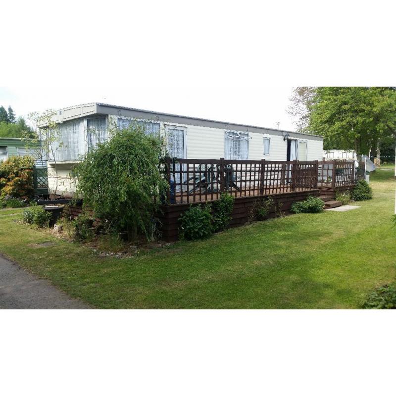 Bluebird Calypso 35ft Static Caravan, Sited with Fees Paid.