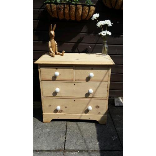 Victorian pine drawers