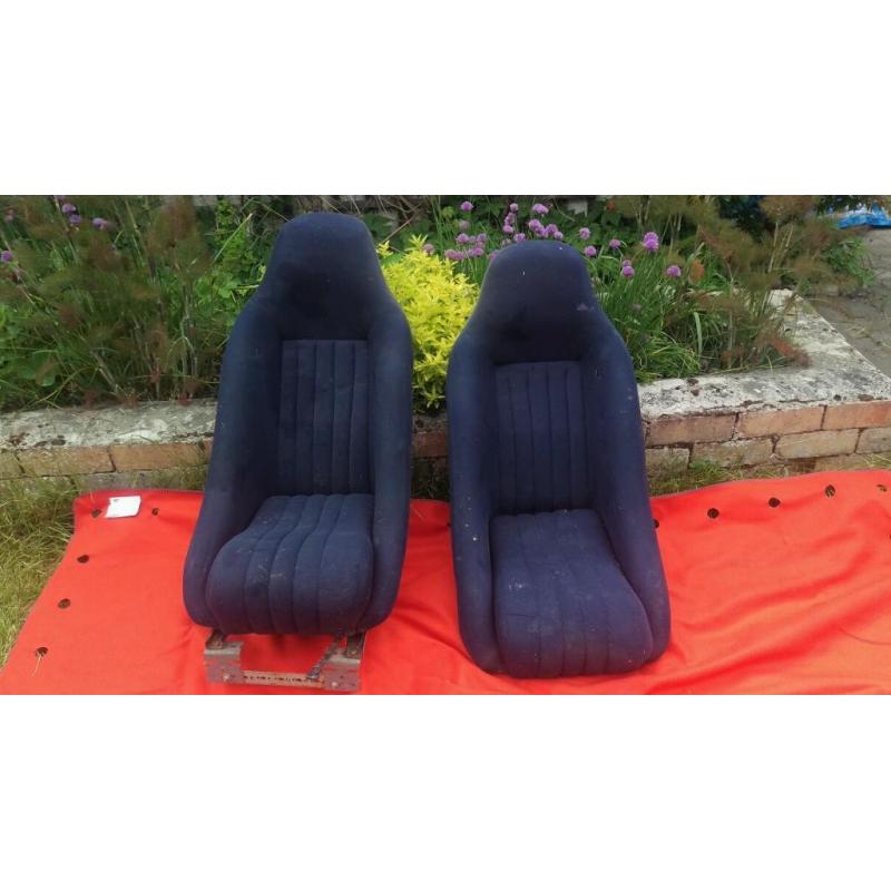 Old school retro high back Bucket seats.