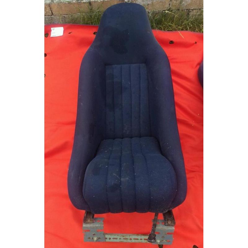Old school retro high back Bucket seats.
