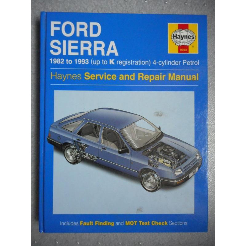 HAYNES FORD SIERRA 1982-93 SERVICE AND REPAIR MANUAL.