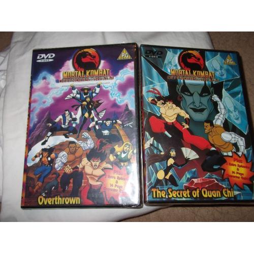 Brand new sealed Mortal Kombat dvds (overthrown and The secrets of Quan chi) in good condition