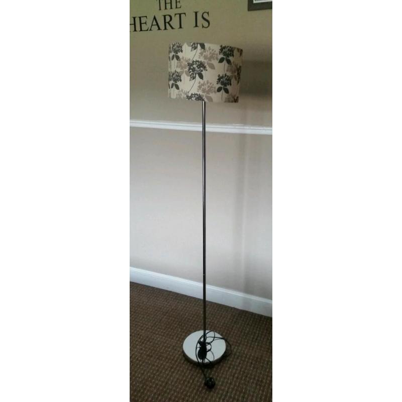 Matching floor lamp and table lamp