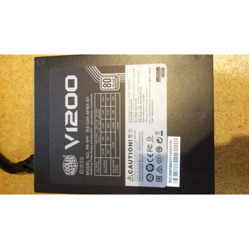 Power Supply - Cooler Master Alimentatore ATX V1200 Platinum 1200 Watt.