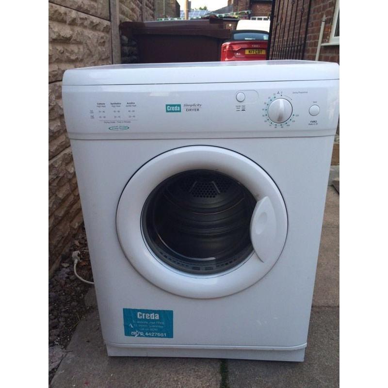 Creda hotair dryer 6 kilo