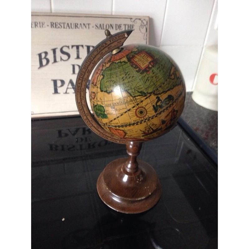 Vintage world globe