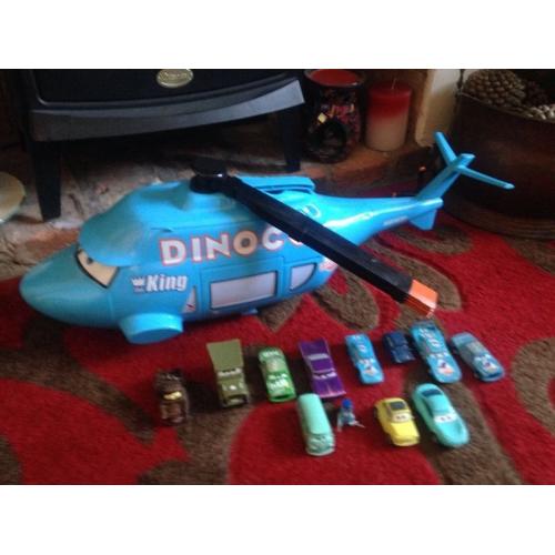 Disney cars Dinoco storage helicopter