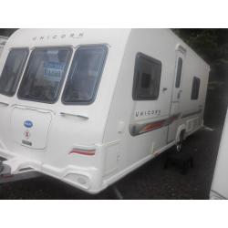 bailey unicorn Valencia fixed bed 4 berth