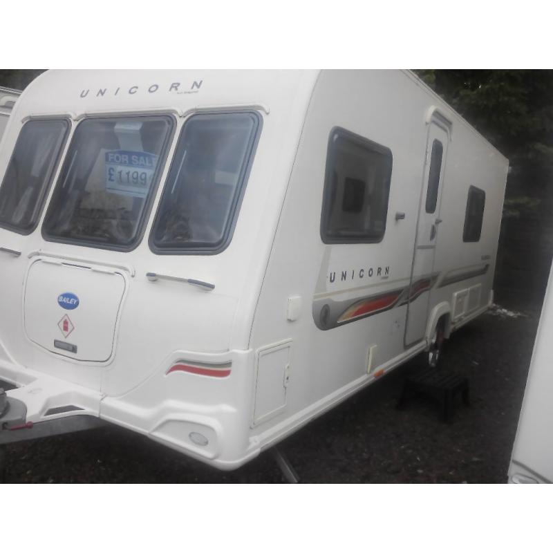 bailey unicorn Valencia fixed bed 4 berth