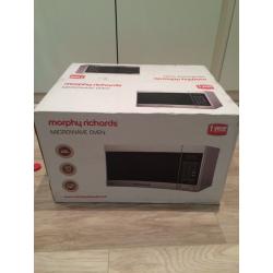 Unopened new Morphy Richards microwave