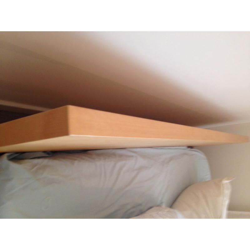 King size bed with built in headboard and footboard