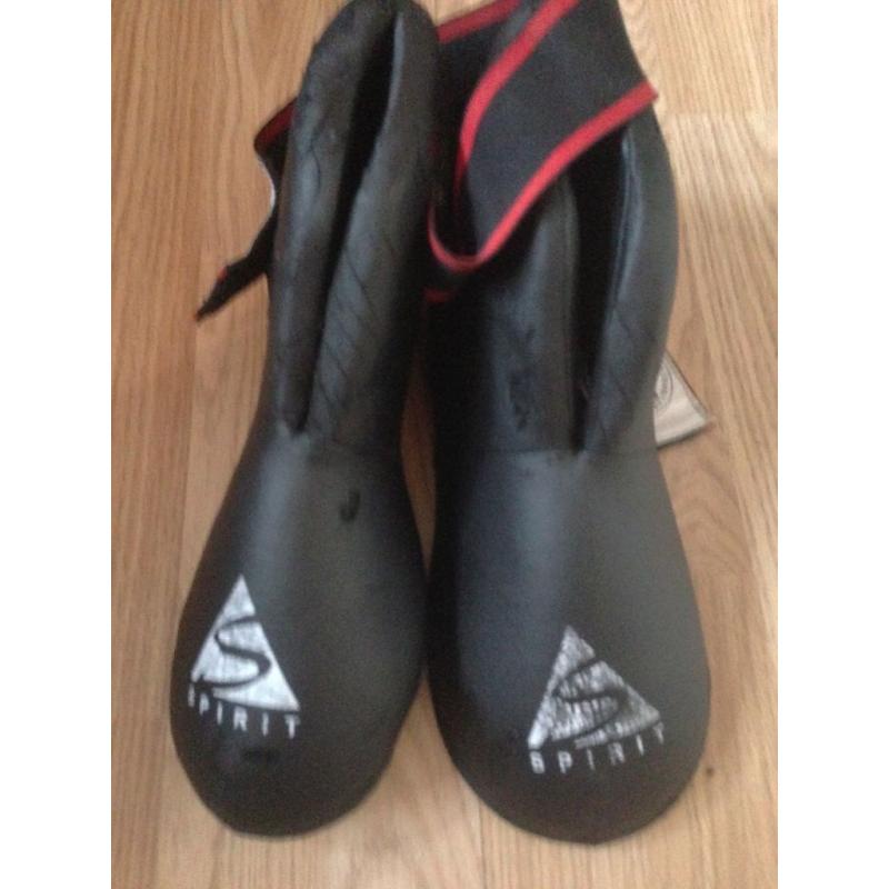 Kick boxing gloves, foot & shin pads, wraps, sparring mits, and bag