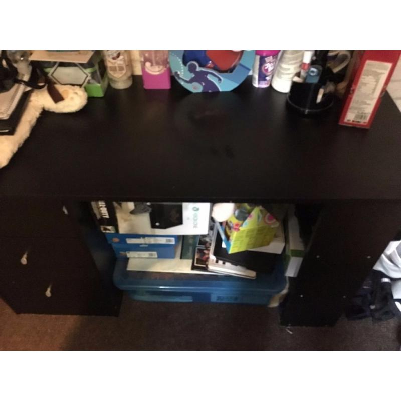 Black desk
