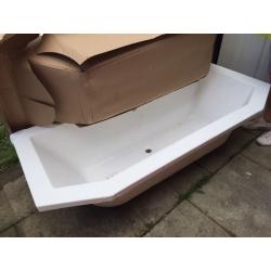 NEW back to wall bath