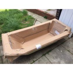 NEW back to wall bath