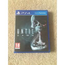 PS4 + until dawn + controller (assorted cables)