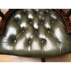 CHESTERFIELD LEATHER OFFICE CHAIR