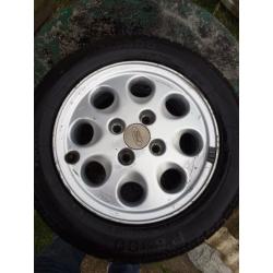 Ford pepper pot alloy wheels