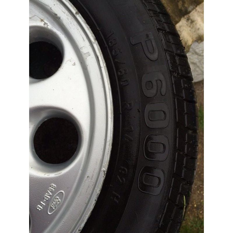 Ford pepper pot alloy wheels