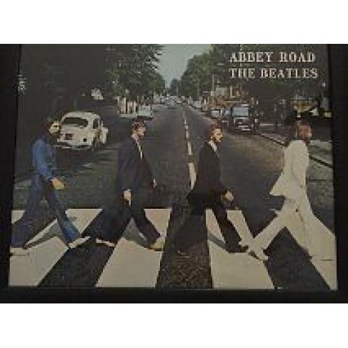 Framed Picture of iconic Beatles Abbey Road cover. Perfect for music room / lad pad.
