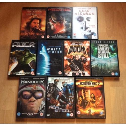 Job lot 10 DVDs thriller/horror/action (bundle #5)
