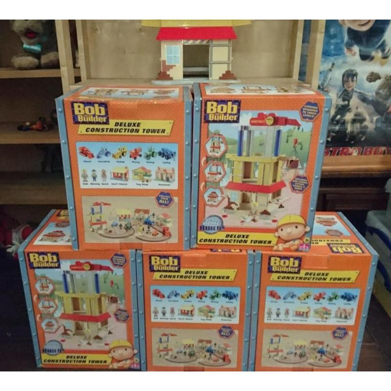 Joblot of 5 bob the builder construction sets