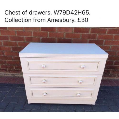 Chest of drawers white