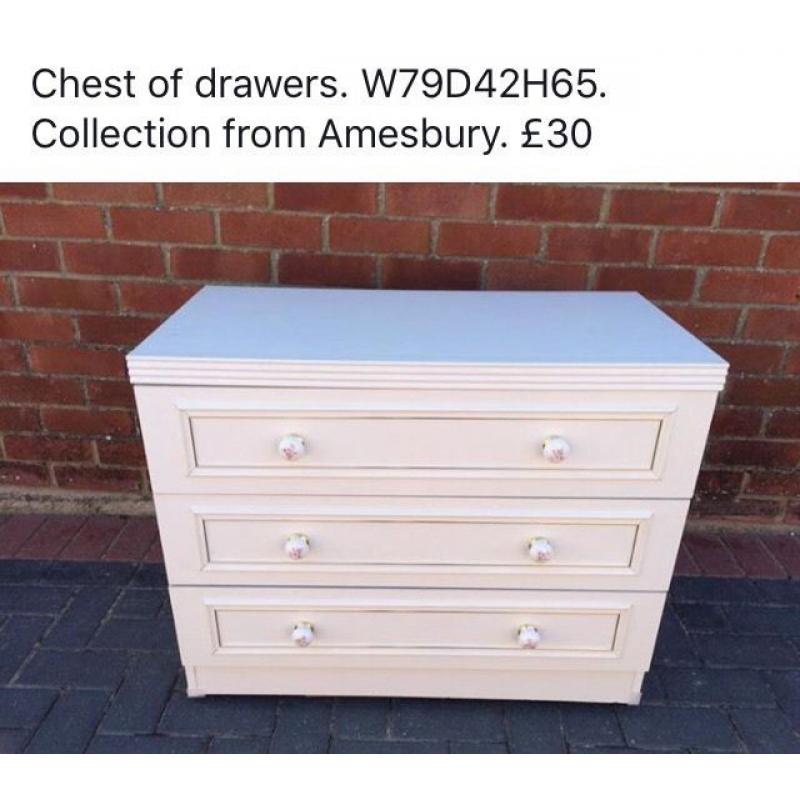 Chest of drawers white