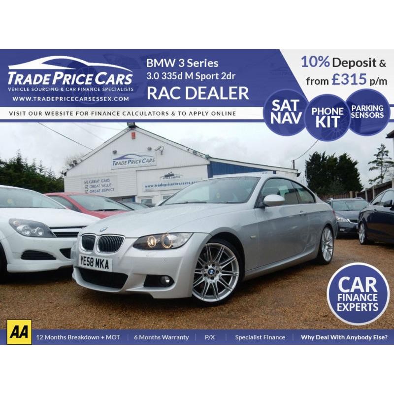 CAR FINANCE FROM JUST 4.5% BMW 3 Series 3.0 335d M Sport