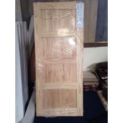 XL Joinery Oak 4 Panel Internal Clear Pine Shaker Style Door 78" x 33" 1981 x 838 JOB LOT CLEARANCE