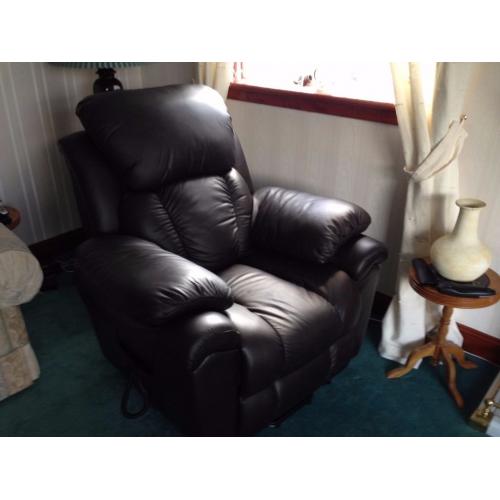 Mobility Brown Leather Recliner