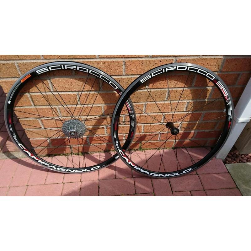 Campagnolo scirocco 35 deep section wheels
