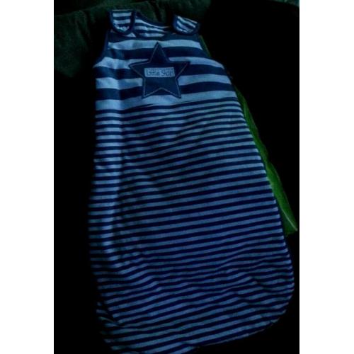 Blue stripe baby sleeping bag