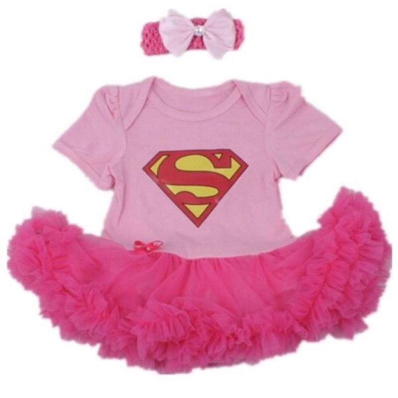 Baby Supergirl Romper with Headband