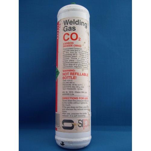 SIP MIG welding gas CO2 carbon dioxide 390g x5 - JOB LOT OF FIVE - NEW OLD STOCK