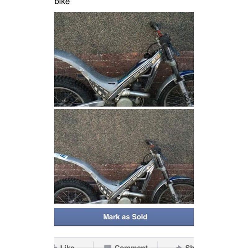 Sherco 250 trial bike