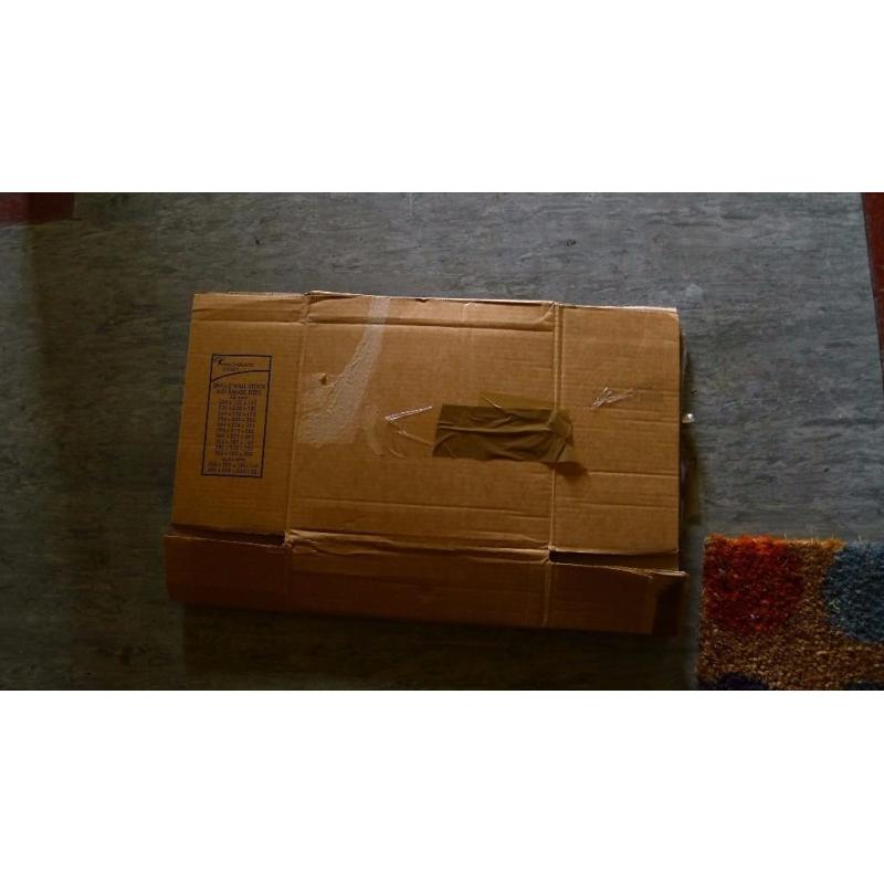 variety of cardboard boxes, from small to large