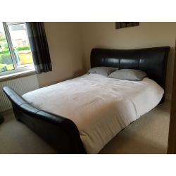 Superking Faux Leather Bed