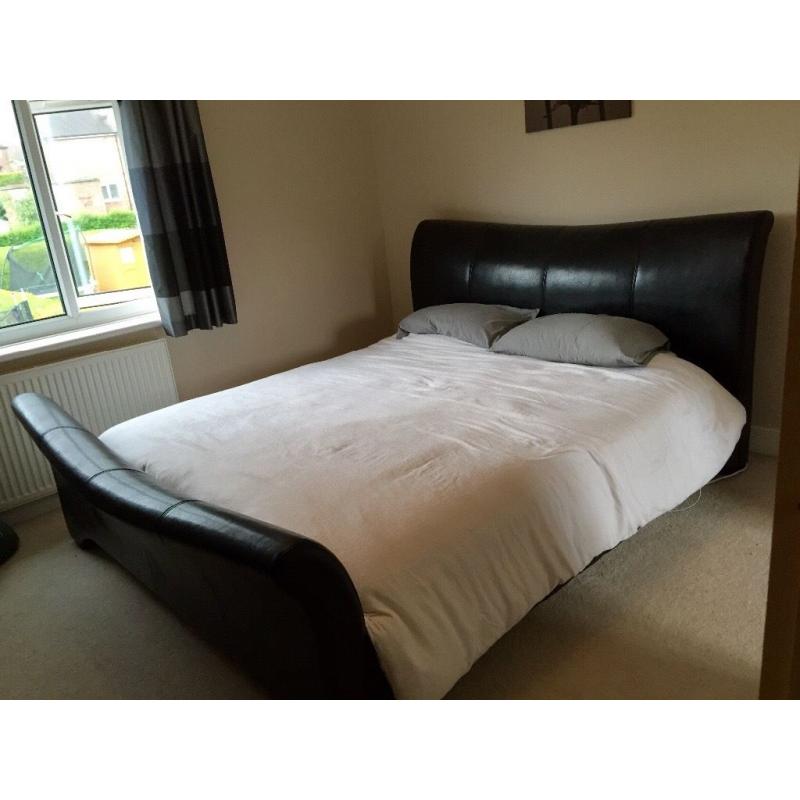 Superking Faux Leather Bed