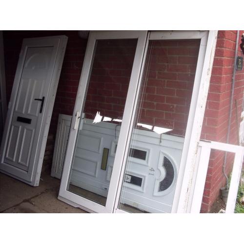 nice patio doors upvc nice and chunky type ready to fit